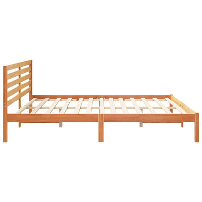 Bedframe Wasbruin 200 x 200 cm Massief grenenhout