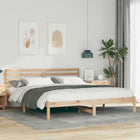 Bedframe massief grenenhout bruin 180x200 cm