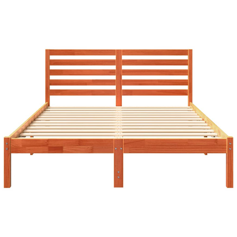 Bedframe Wasbruin 120 x 190 cm Massief grenenhout