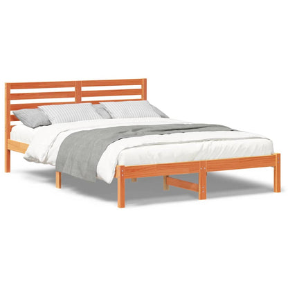 Bedframe Wasbruin 140 x 210 cm Massief grenenhout