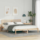 Bedframe massief grenenhout 160x210 cm bruin