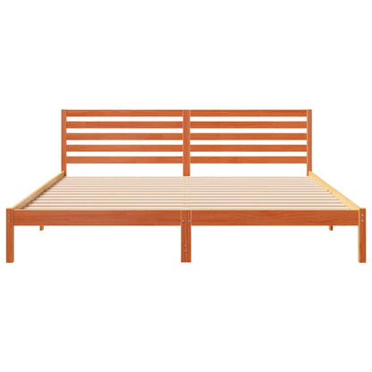 Bedframe Wasbruin 200 x 210 cm Massief grenenhout