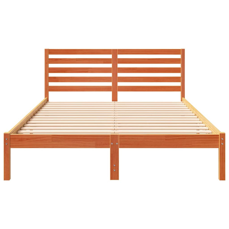 Bedframe Wasbruin 140 x 220 cm Massief grenenhout