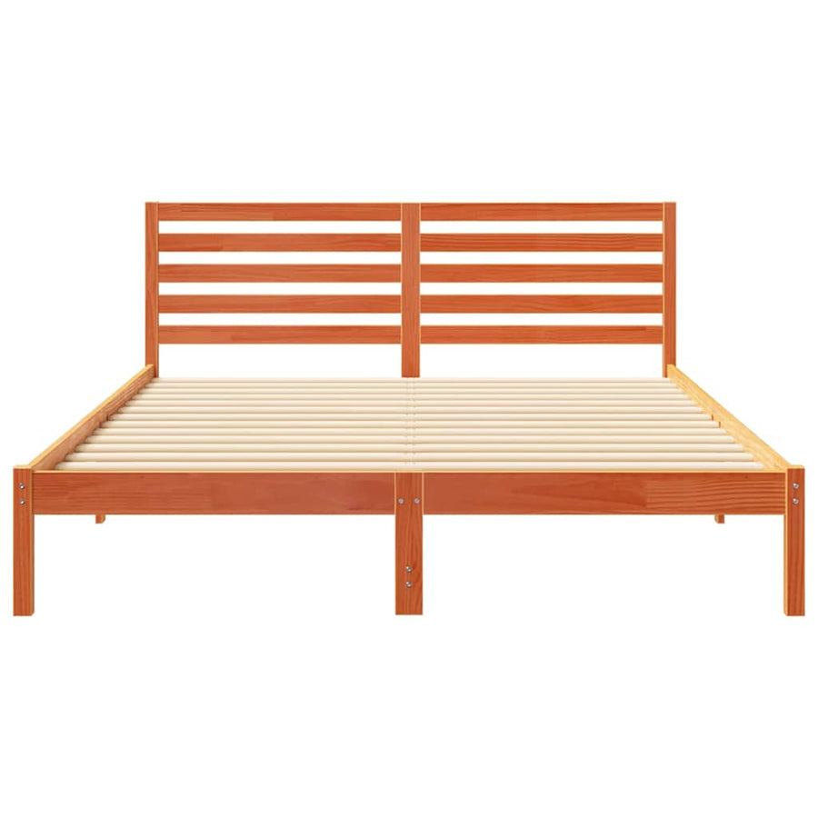 Bedframe Wasbruin 160 x 220 cm Massief grenenhout
