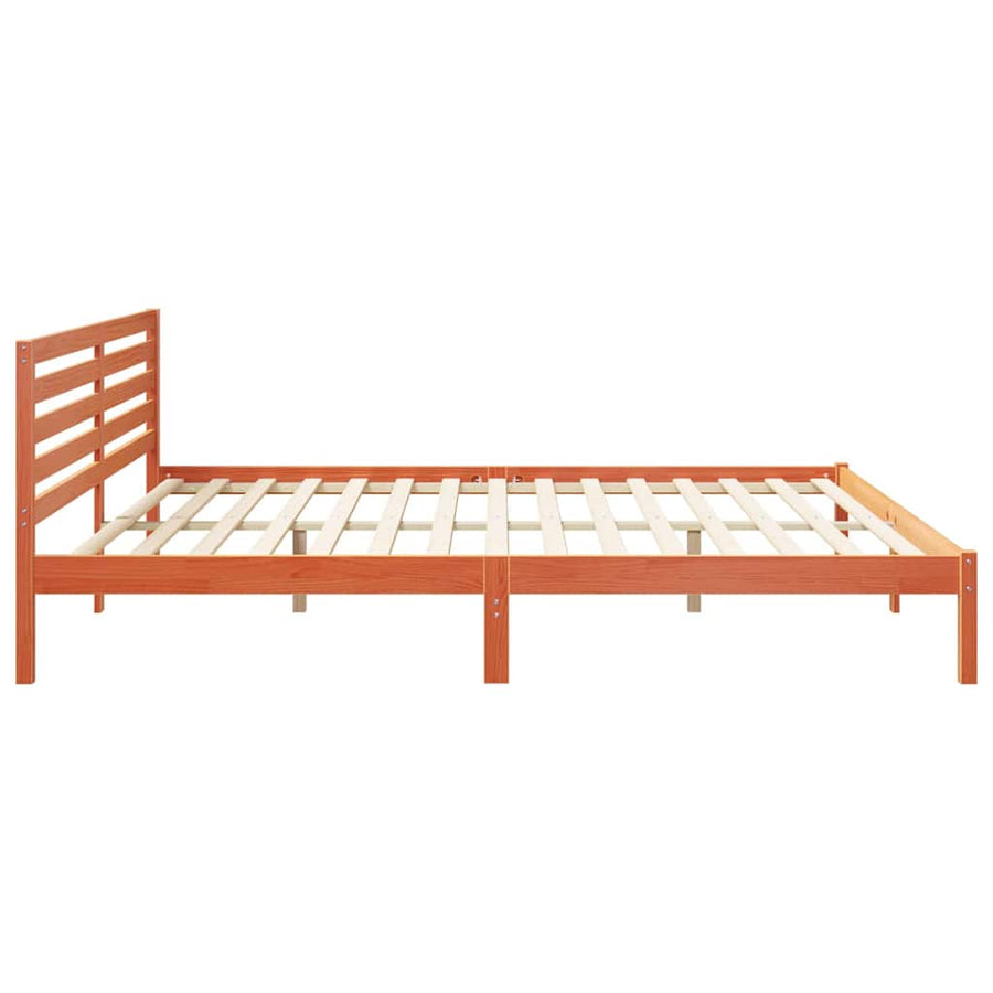 Bedframe Wasbruin 200 x 220 cm Massief grenenhout