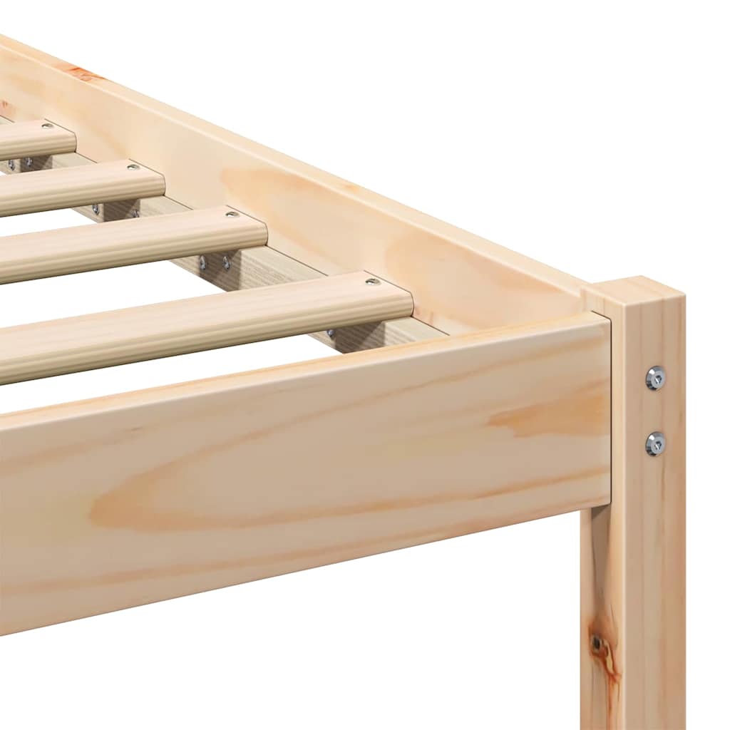 Bedframe Bruin 90 x 200 cm Massief grenenhout
