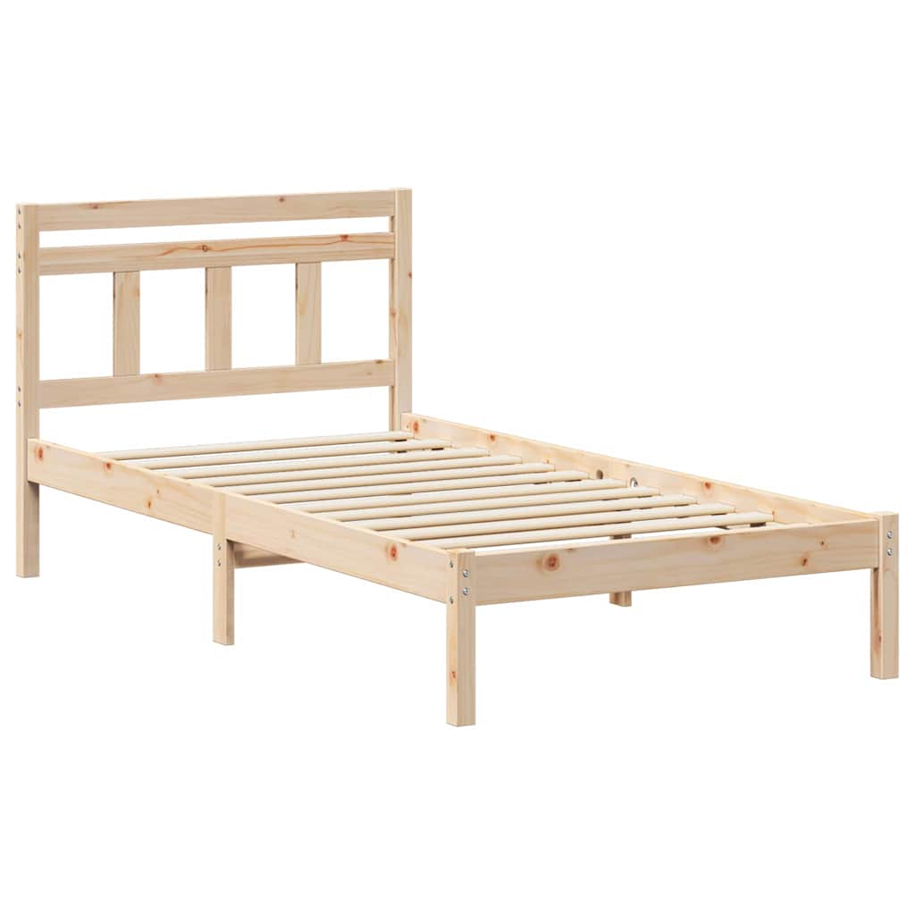 Bedframe Bruin 90 x 200 cm Massief grenenhout
