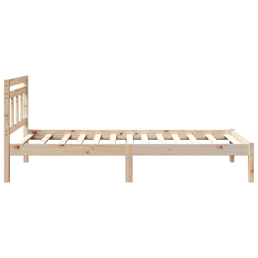 Bedframe Bruin 100 x 200 cm Massief grenenhout