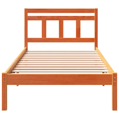 Bedframe Bruin 100 x 200 cm Massief grenenhout