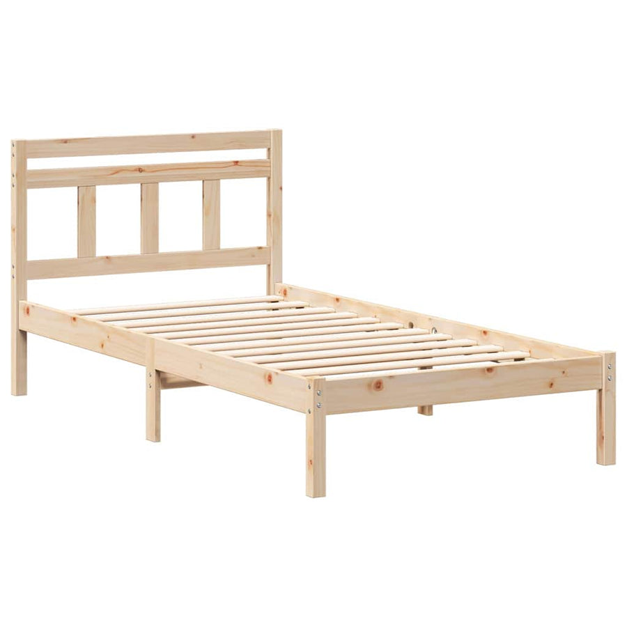 Bedframe Bruin 90 x 190 cm Massief grenenhout