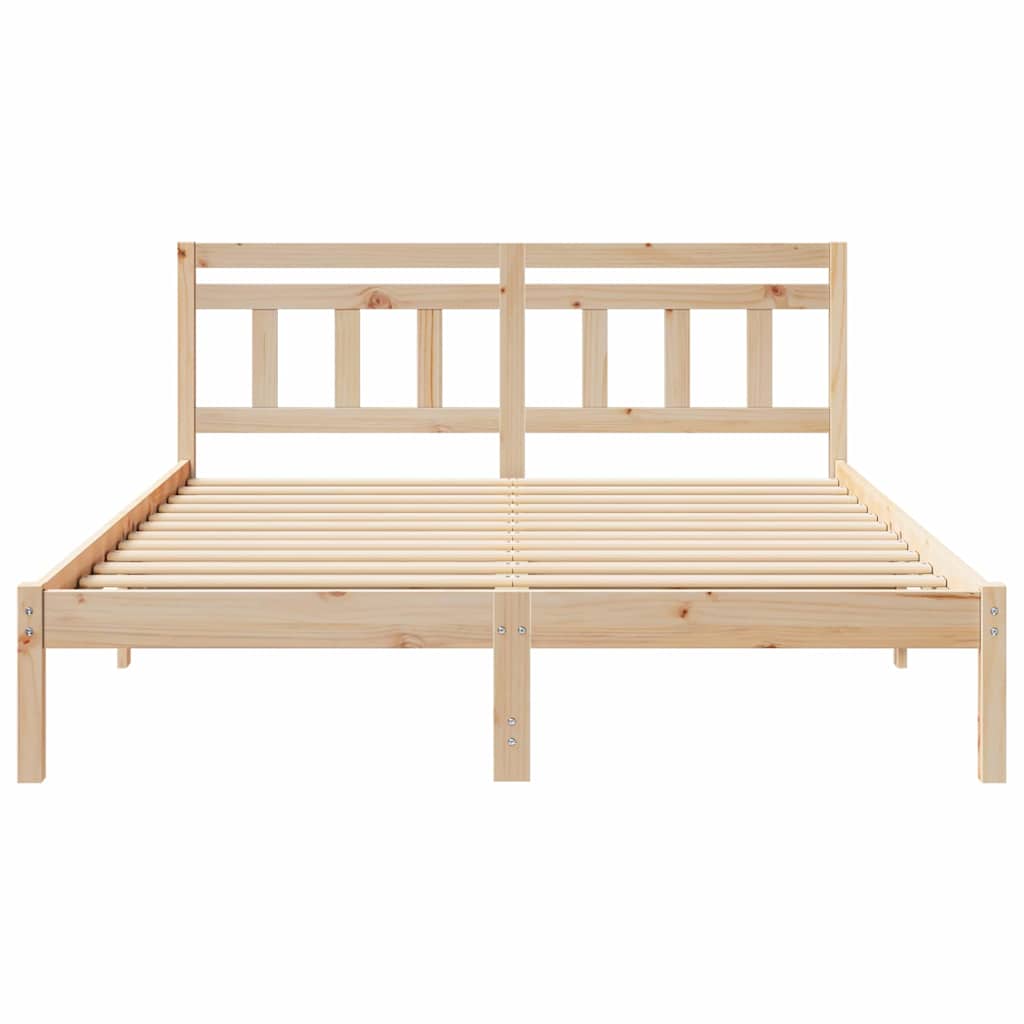 Bedframe Bruin 160 cm x 200 cm Massief grenenhout