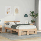 Bedframe 120x200 cm massief grenenhout bruin