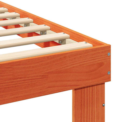 Bedframe met lade met hoofdeinde Wasbruin 80 x 200 cm Massief grenenhout