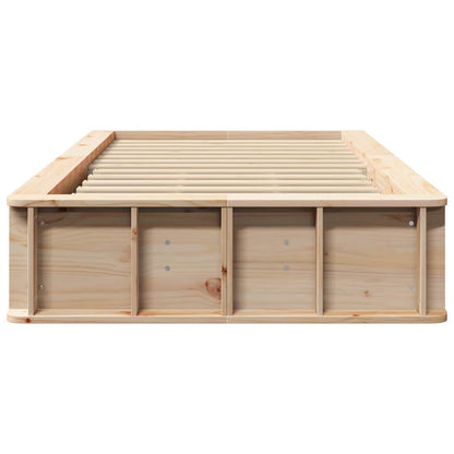 Bedframe Wasbruin 75 x 190 cm Massief grenenhout