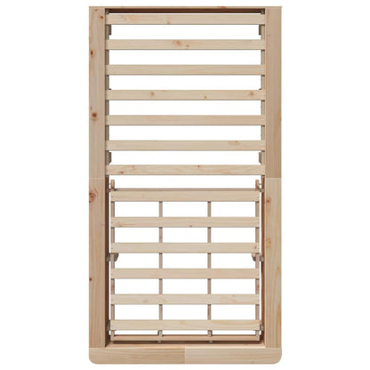 Bedframe Wasbruin 75 x 190 cm Massief grenenhout