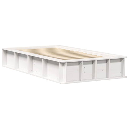 Bedframe Wit 75 x 190 cm Massief grenenhout