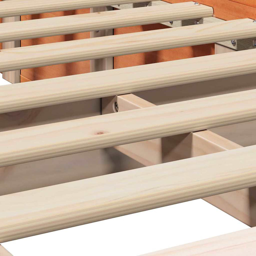 Bedframe Wasbruin 75 x 190 cm Massief grenenhout