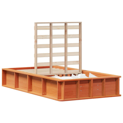 Bedframe Wasbruin 75 x 190 cm Massief grenenhout