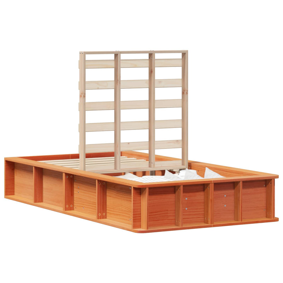Bedframe Wasbruin 75 x 190 cm Massief grenenhout