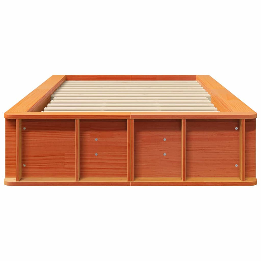 Bedframe Wasbruin 75 x 190 cm Massief grenenhout