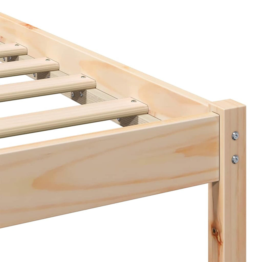 Bedframe Bruin 180 x 200 cm Massief grenenhout