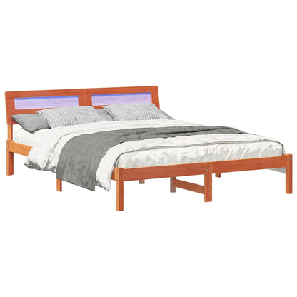 Bedframe Wasbruin 140 x 200 cm Massief grenenhout