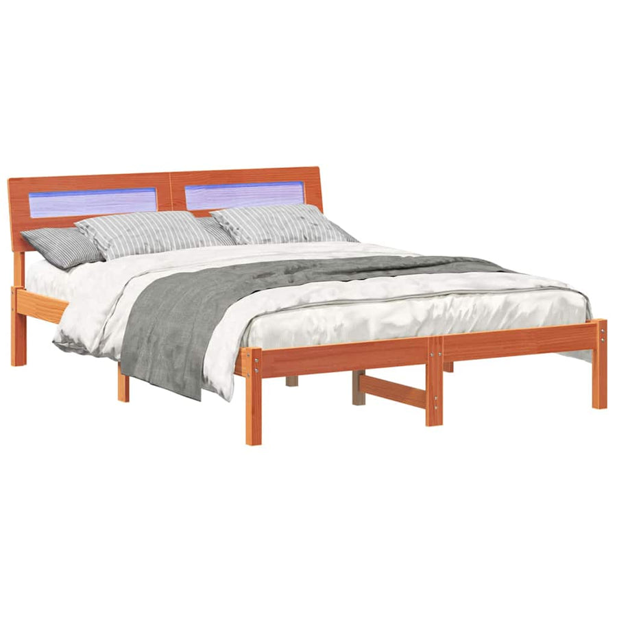 Bedframe Wasbruin 120 x 200 cm Massief grenenhout