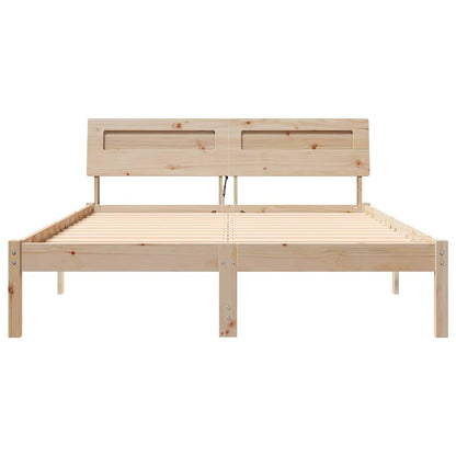 Bedframe Bruin 120 x 190 cm Massief grenenhout