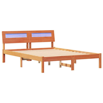 Bedframe Wasbruin 120 x 190 cm Massief grenenhout