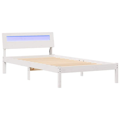 Bedframe Wit 100 x 200 cm Massief grenenhout