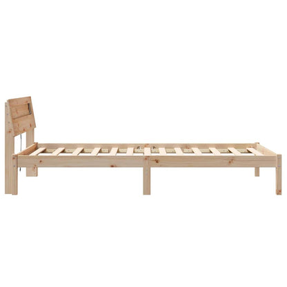 Bedframe Bruin 90 x 200 cm Massief grenenhout