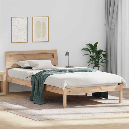 Bedframe Bruin 80 x 200 cm Massief grenenhout