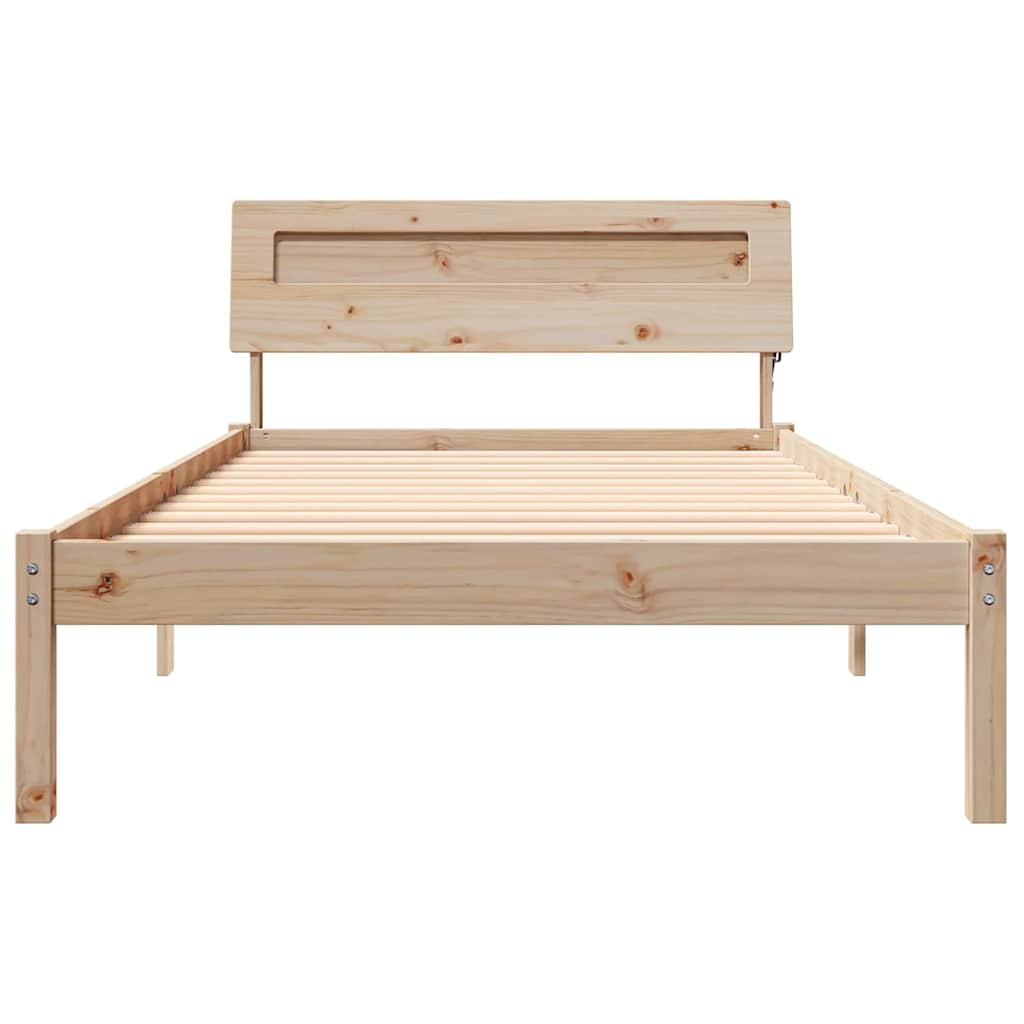 Bedframe Bruin 80 x 200 cm Massief grenenhout
