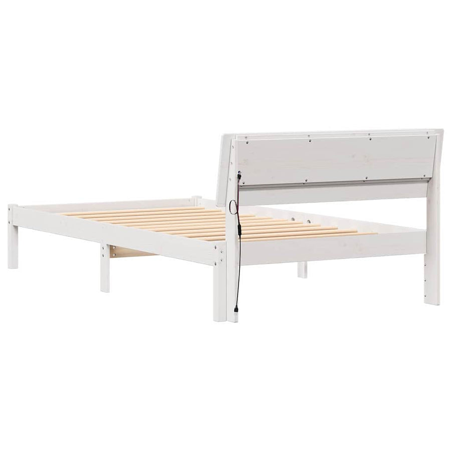 Bedframe Wit 80 x 200 cm Massief grenenhout