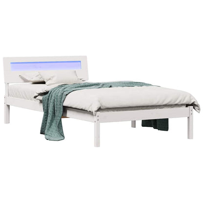 Bedframe Wit 80 x 200 cm Massief grenenhout