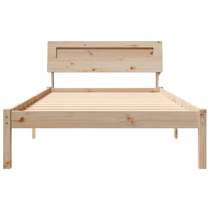 Bedframe Bruin 90 x 190 cm Massief grenenhout