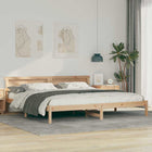 Bedframe 180x200 cm massief grenenhout met led hoofdbord