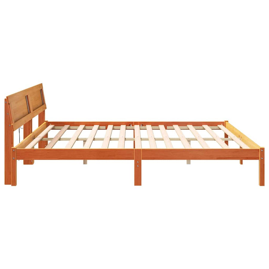Bedframe Wasbruin 180 x 200 cm Massief grenenhout