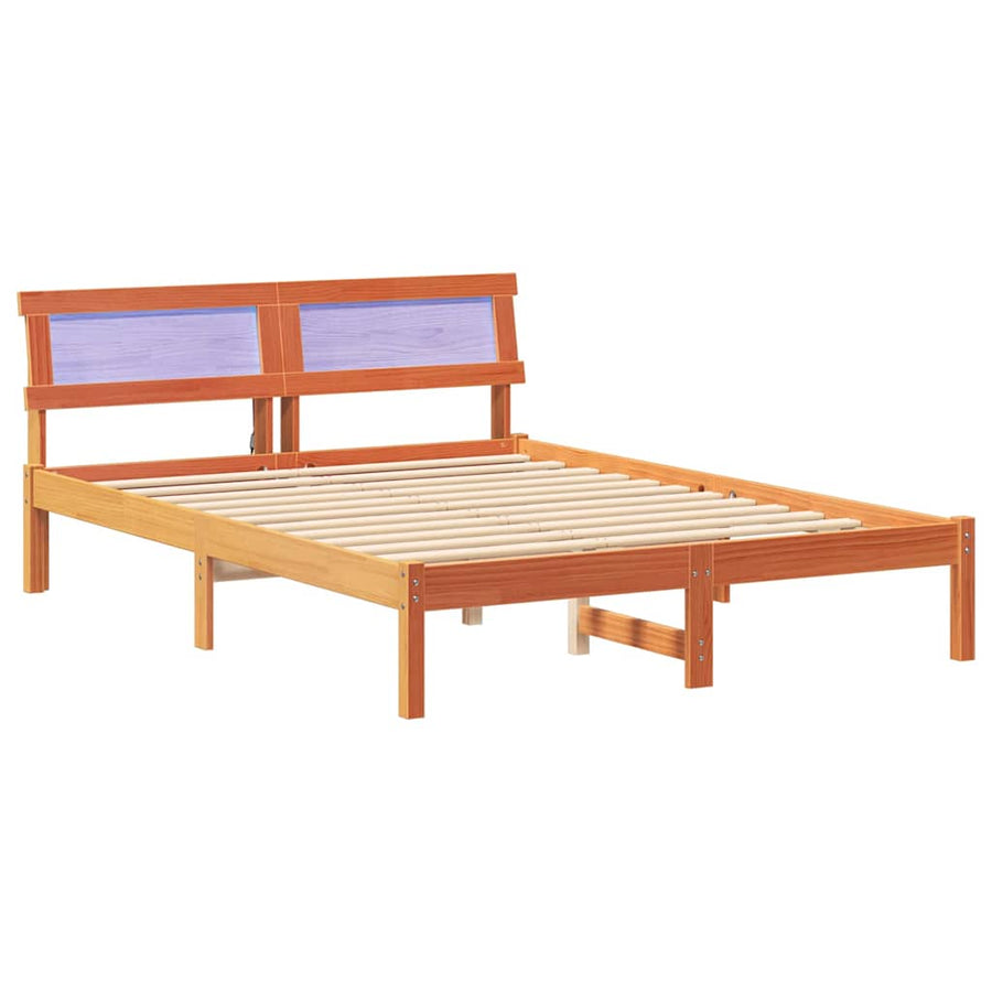 Bedframe Wasbruin 120 x 200 cm Massief grenenhout