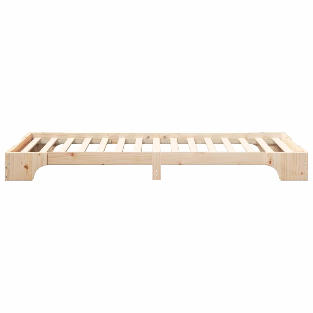 Bedframe met opslag Bruin 100 x 210 cm Hout