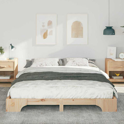Bedframe met opslag Bruin 160 x 210 cm Hout