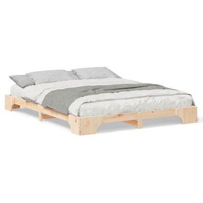 Bedframe met opslag Bruin 160 x 210 cm Hout