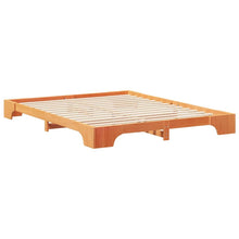 Bedframe met opslag Bruin 160 x 210 cm Massief hout