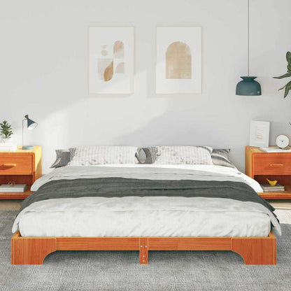Bedframe met opslag Bruin 200 x 210 cm Hout