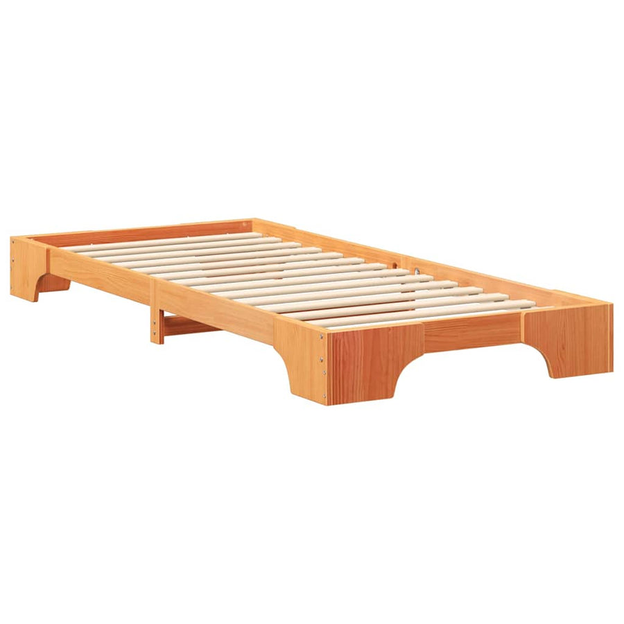 Bedframe Bruin 90 x 220 cm Hout
