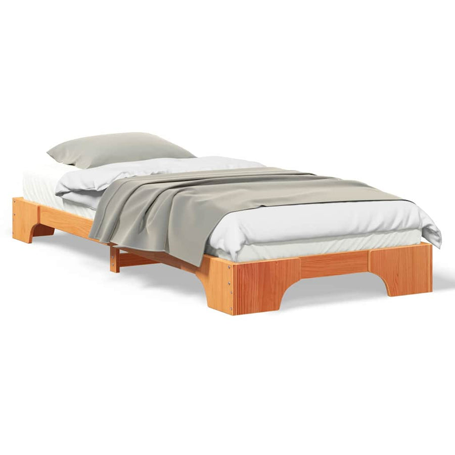 Bedframe Bruin 90 x 220 cm Hout
