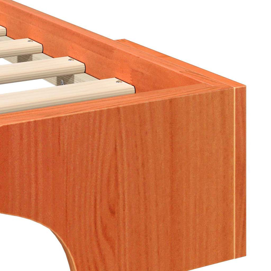 Bedframe met opslag Bruin 100 x 220 cm Hout