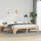 Bedframe 180x200 cm massief grenenhout bruin