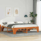 Bedframe 180x200 cm massief grenenhout bruin