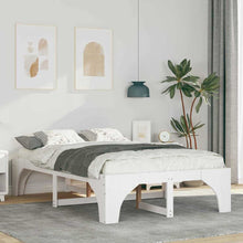 Bedframe Wit 140 x 190 cm Massief grenenhout